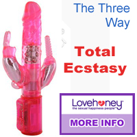 total ecstasy three way rabbit vibrator