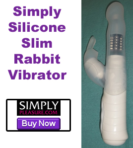 simply silicone slim rabbit vibrator